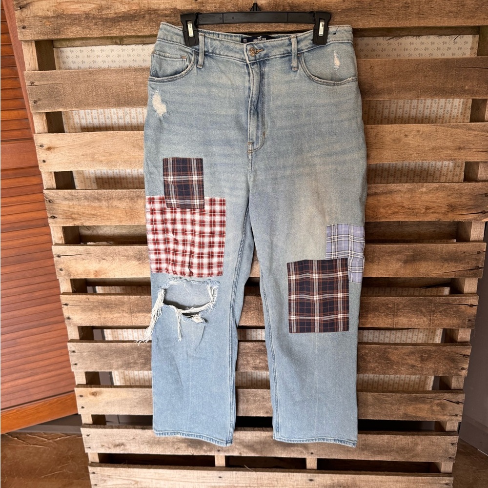 Hollister Vintage Stretch Light Blue Dad Jeans